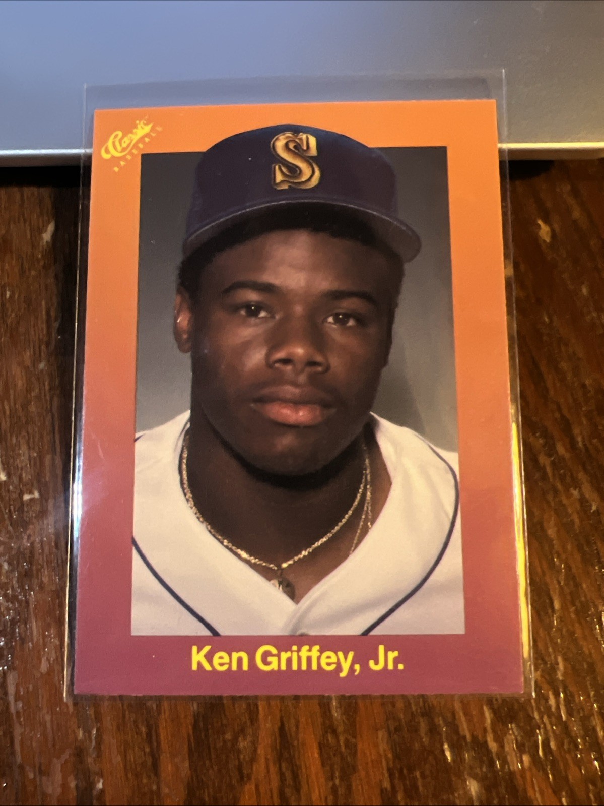 Ken Griffey Jr 1989 Classic Orange Rookie Card RC #131 HOF Seattle Mariners