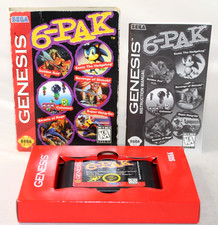 6-Pak Sega Genesis Complete CIB! Authentic! Very Good Condition! NICE!