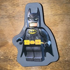 2017 Batman Lego Movie McDonalds Happy Meal Toy - Batman / Batgirl Tin 4 Used 