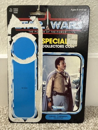 Star Wars POTF Coin Card Back - 1984 - ROTJ - Lando Calrissian General - 93820