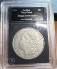 1921 Morgan Silver Dollar VG Philadelphia $1 KM#110 SS1 BA17-00843-029