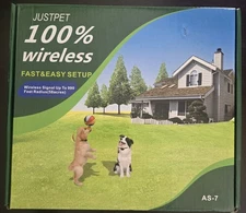 Wireless Dog Fence Electric Pet Containment System 100% WireFree AS-7 New