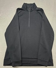 Nike Men's Black 1/4 Zip Sweatshirt High Neck Pullover Size Large