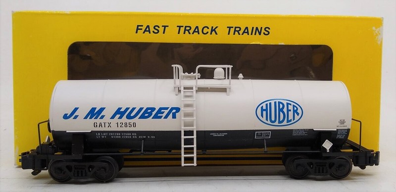 American Models 504 S Gauge J.M. Huber Tank Car (Hi-Rail) #12850 LN/Box