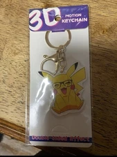 Pikachu Lenticular Double Sided Keychain