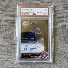 2017 Bowman Chrome Eloy Jimenez Base Auto PSA 9 