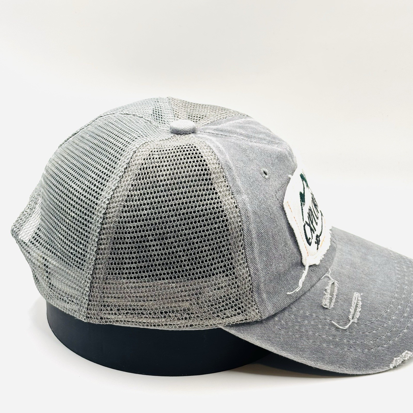 Explorer Patch Vintage Distressed Hat Trucker Cap… - image 4