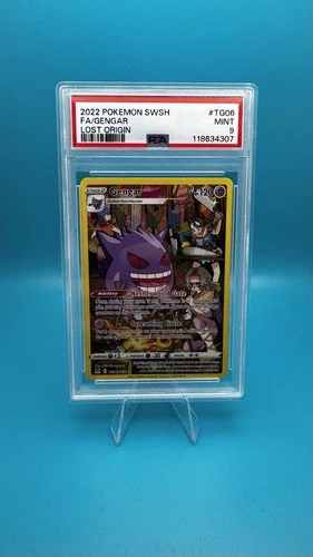 2022 Pokémon SWSH Lost Origin Gengar Full Art #TG06 PSA 9 Mint