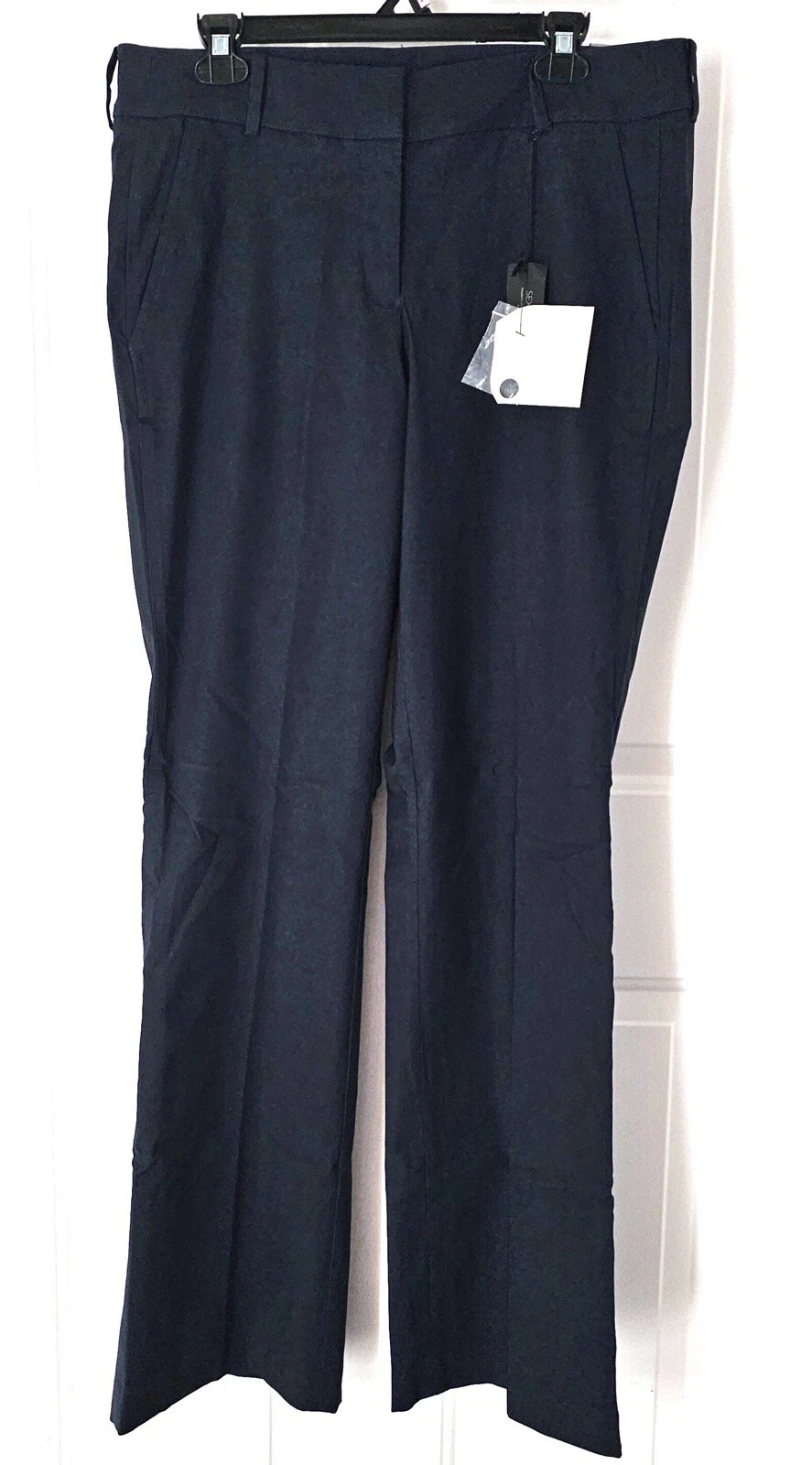 Lane Bryant The Lena Boot Cut Dress Pants Blue Gray Heather Long Size 14L