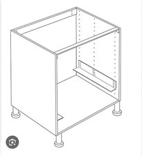 Ikea FAKTUM Küche Unterschrank  Backofenschrank 60 mal 70 , 58 tief, Gebraucht 