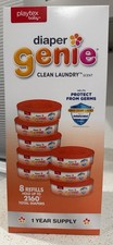 Diaper Genie Bags Refills 270 Pack of 8 Clean Laundry Scent Diaper Pail Refi