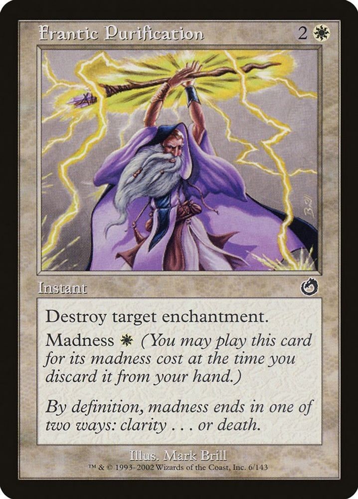 2002 Magic: The Gathering: Torment - Frantic Purification (#6, C, Near Mint)
