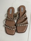 Women's Steve Madden Beige Tan Skyler Rock Stud Sandals - Size 10 - EUC! — photo 8