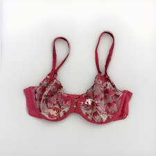 Wacoal 855379 Dramatic Interlude sheer Underwire Bra Red Women's Size 36C