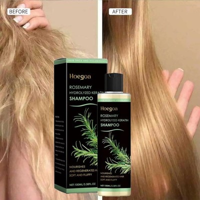 Organic Rosemary Hair Growth Shampoo with Hydrolyzed Keratin Extra Strength 100g
