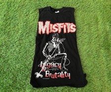 Vintage 1999 Misfits - Legacy Or Brutality - Chopped Shirt Band Tee - Fits SMALL