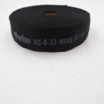 50' AS-B-33 Parker Partek Nylon Hose Sleeve Black 1.81'' ID