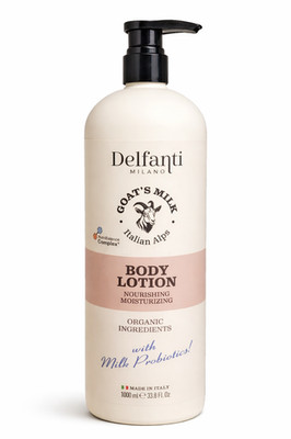 DELFANTI MILANO Goat's Milk Body Lotion Softening & Moisturizing 33.8 Oz