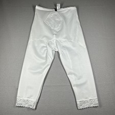 Rago New York 6265 Shapewear Hi-Waist Shaping Girdle XL/32 White W/Lace