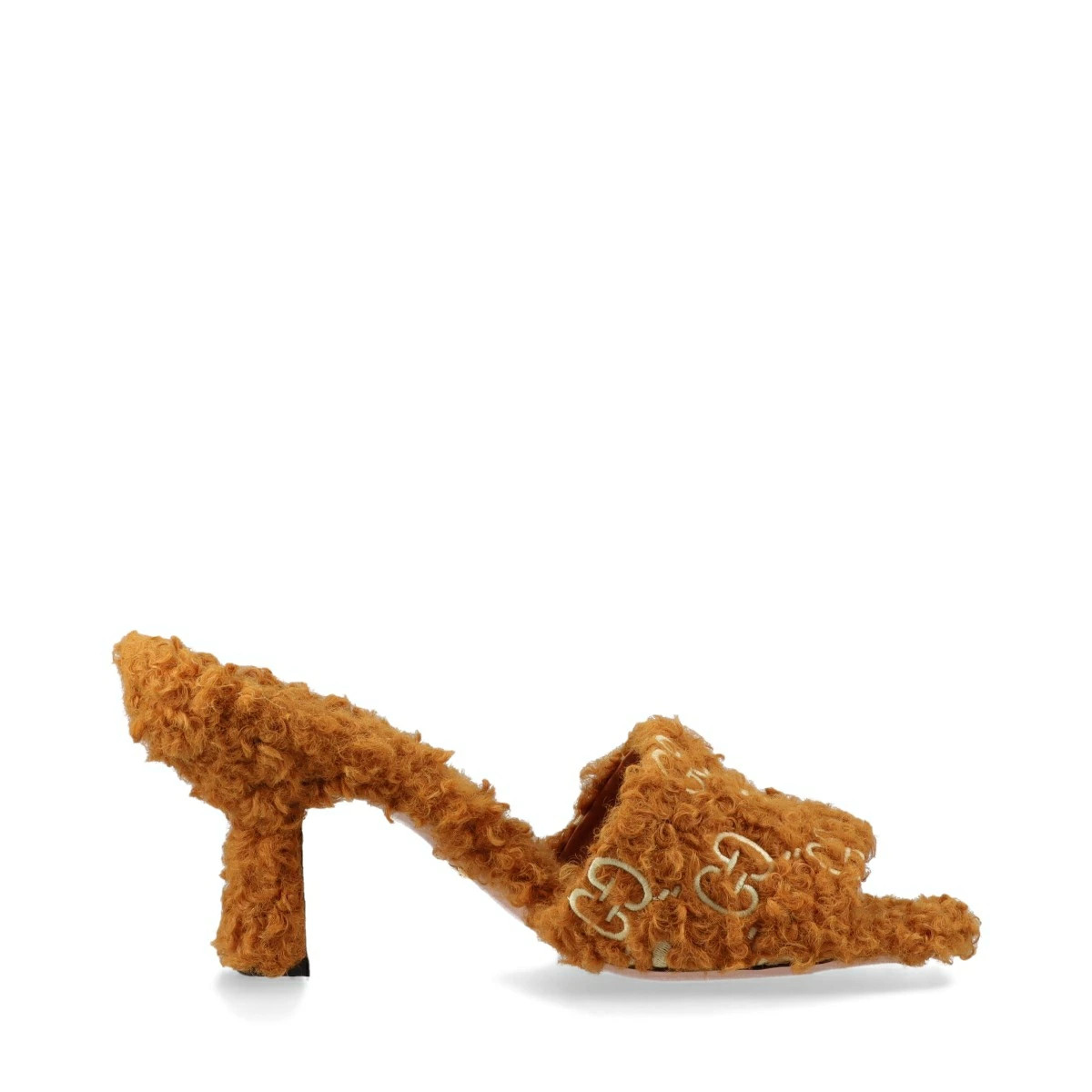 GUCCI GG fabric sandals 39 women's brown 722440 box with bag thumbnail 2