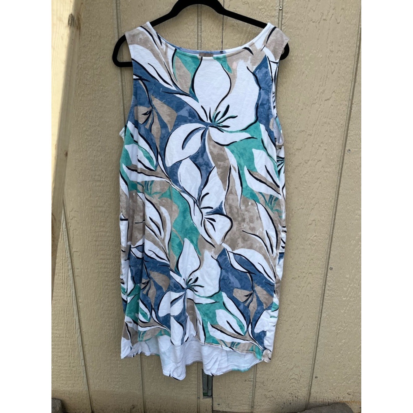 Chico's Sleeveless Tropical Floral Dress size XL/Chicos 3