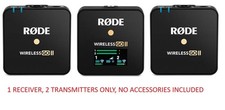 R DE Rode Wireless Go II Dual Channel Wireless Microphone Audio System Pod Cast