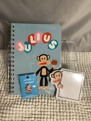 Cakeworthy X Paul Frank Julius Monkey Balloon Notebook Sticky Notes Birthday Pin