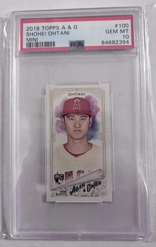 2018 Topps Allen & Ginter Mini A&G Shohei Ohtani #100 RC PSA 10 Gem Mint