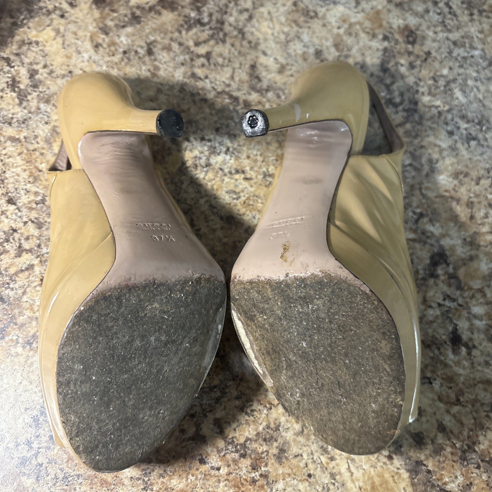 GUCCI SOFÍA   Platform Nude Slingback Open Toe St… - image 12