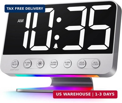 Odokee Digital Alarm Clocks for Bedrooms: Easy to Read Across The Room