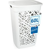 WäSchekorb 60L WäSchesammler WäSchetruhe Weiß WäSchekorb Waschbox Sammler WäSche
