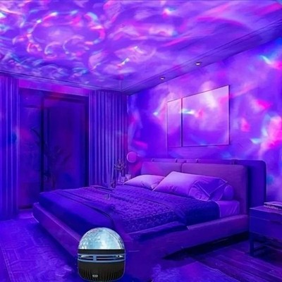 LED Starry Sky Night Light USB Projector Moon & Star Galaxy Room Decor Lamp