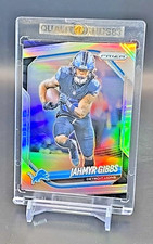 JAHMYR GIBBS RAINBOW HOLOFOIL INSERT CARD WITH CASE NFL DETROIT LIONS