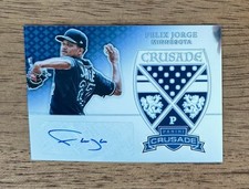 2018 Panini Chronicles FELIX JORGE #CS-FJ Crusade AUTO RC Signatures Twins