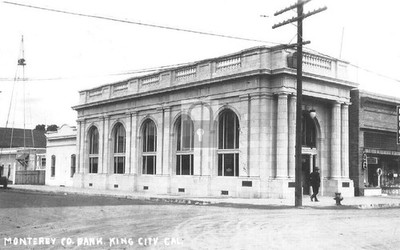 Monterey County Bank King City California CA - Reprint