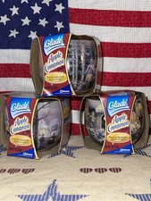 Glade APPLE CINNAMON Thomas Kinkade Candles Winter Scene SET OF 3 New Old Stock