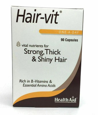 Health aid Hair-Vit One A Day Vitamin B 90 Capsules Strong Thick & shiny Hair