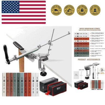 Upgraded RUIXIN PRO RX-008 Professional Knife Sharpener with 10 Whetstones, 3...