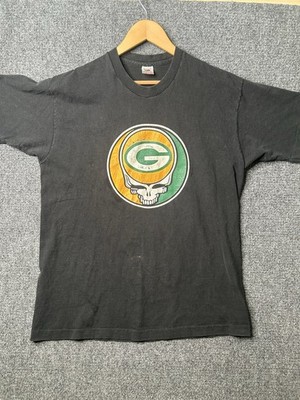 Vintage Grateful Dead Single Stitch Green Bay Packers Shirt Size XL