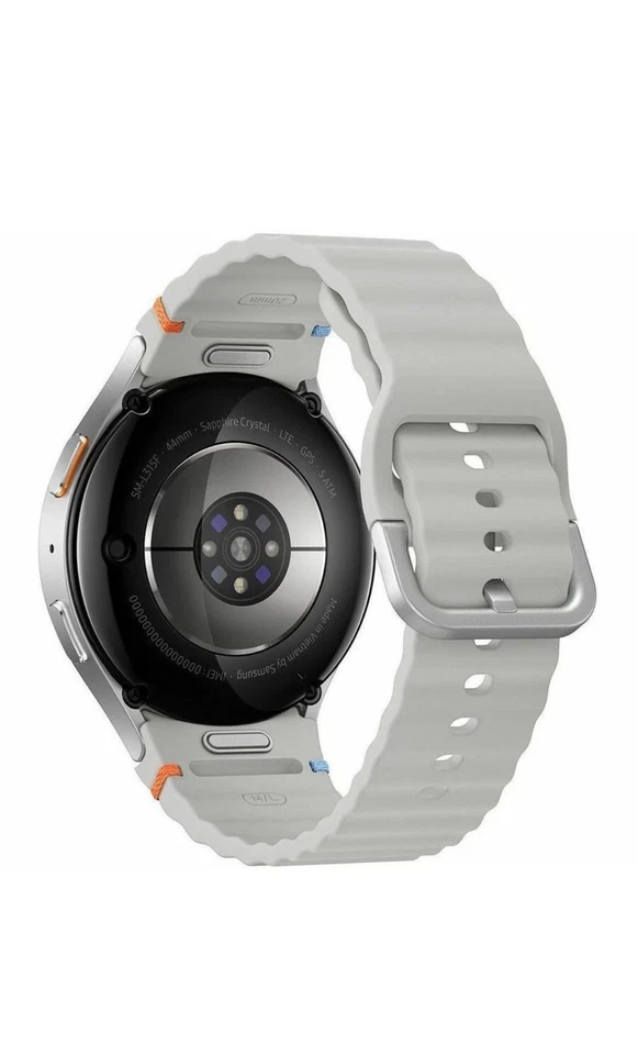 Samsung Galaxy Watch 7 (Wifi + LTE) 44mm Silver Aluminum Case Silver Sport Band - Image 2 of 3