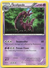 Scolipede 54/114 Rare Black & White Pokemon Moderately Played