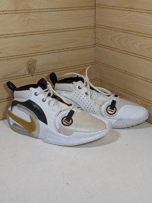 Nike Air Zoom FB2689-100 Cross Over 2 Mid Basketball Shoes Boys Size 4Y