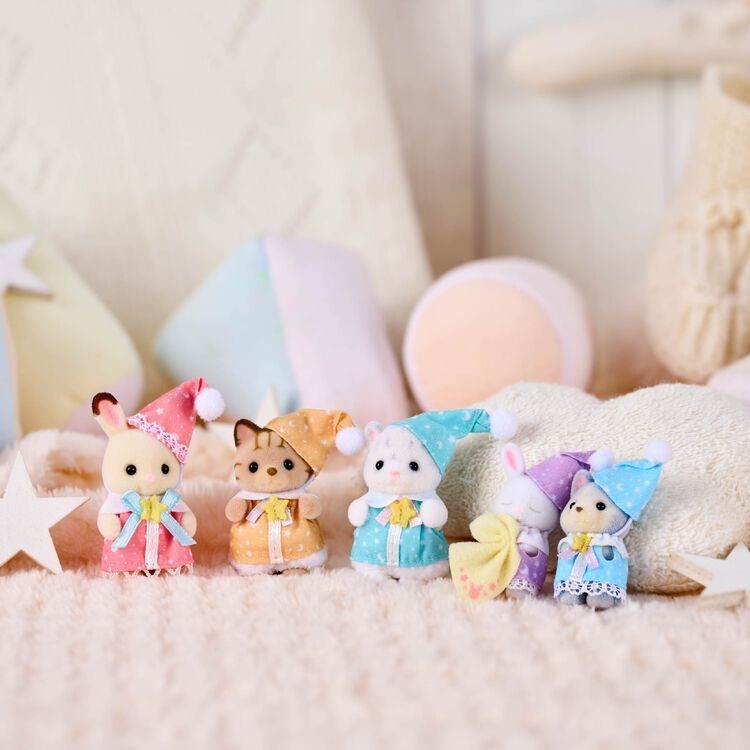 PSL Sylvanian Families Baby Pajama Party Set 5 babies Pajama costumes 2026 NEW
