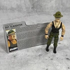 Vintage GI Joe Sgt. Slaughter v2 Figure Near Complete w File Card 1986 Hasbro