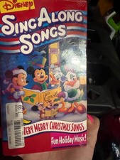 Disney Sing Along Songs VHS Tape Very Merry Christmas Songs