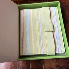 Creative Memories Green with Stripes PicFolio Minutes Scrapbook Album 4x6