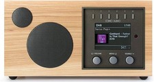 Como Audio Solo Wireless Tabletop Bluetooth HiFi in Hickory und Schwarz