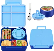 Bento Lunch Box for Kids with 8Oz Soup Thermo,Kids Leakproof Lunch Food Containe