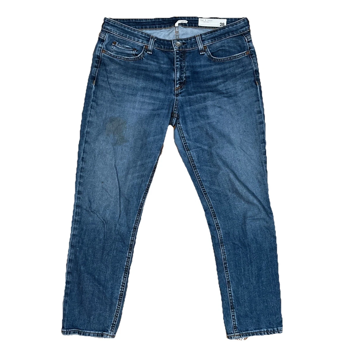 Pantalon/jean Stretch Rag & Bone Pour Femme - Taille 26 - Couleur Framboise - Neuf Sans étiquettes (jamais Porté)