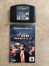 WWF No Mercy (Nintendo 64, 2000) AUTHENTIC Tested Good Manual Included